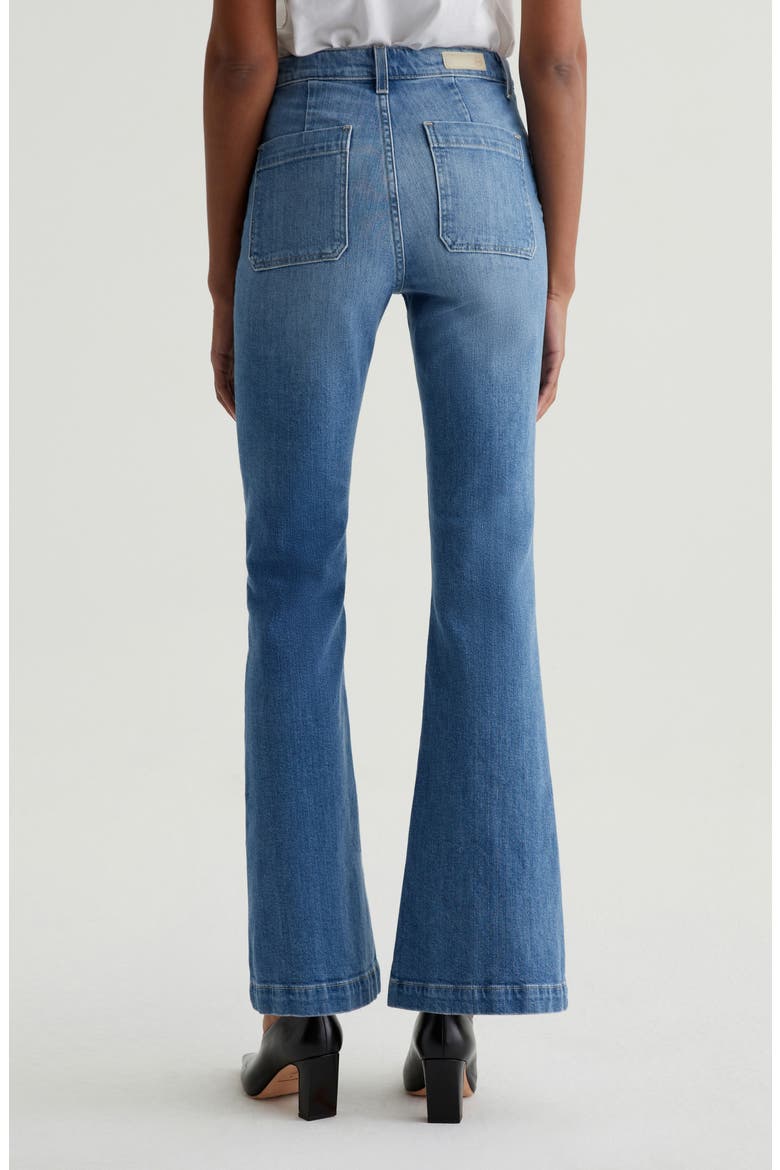 Desi High Waist Flare Jeans, Alternate, color, IRIS