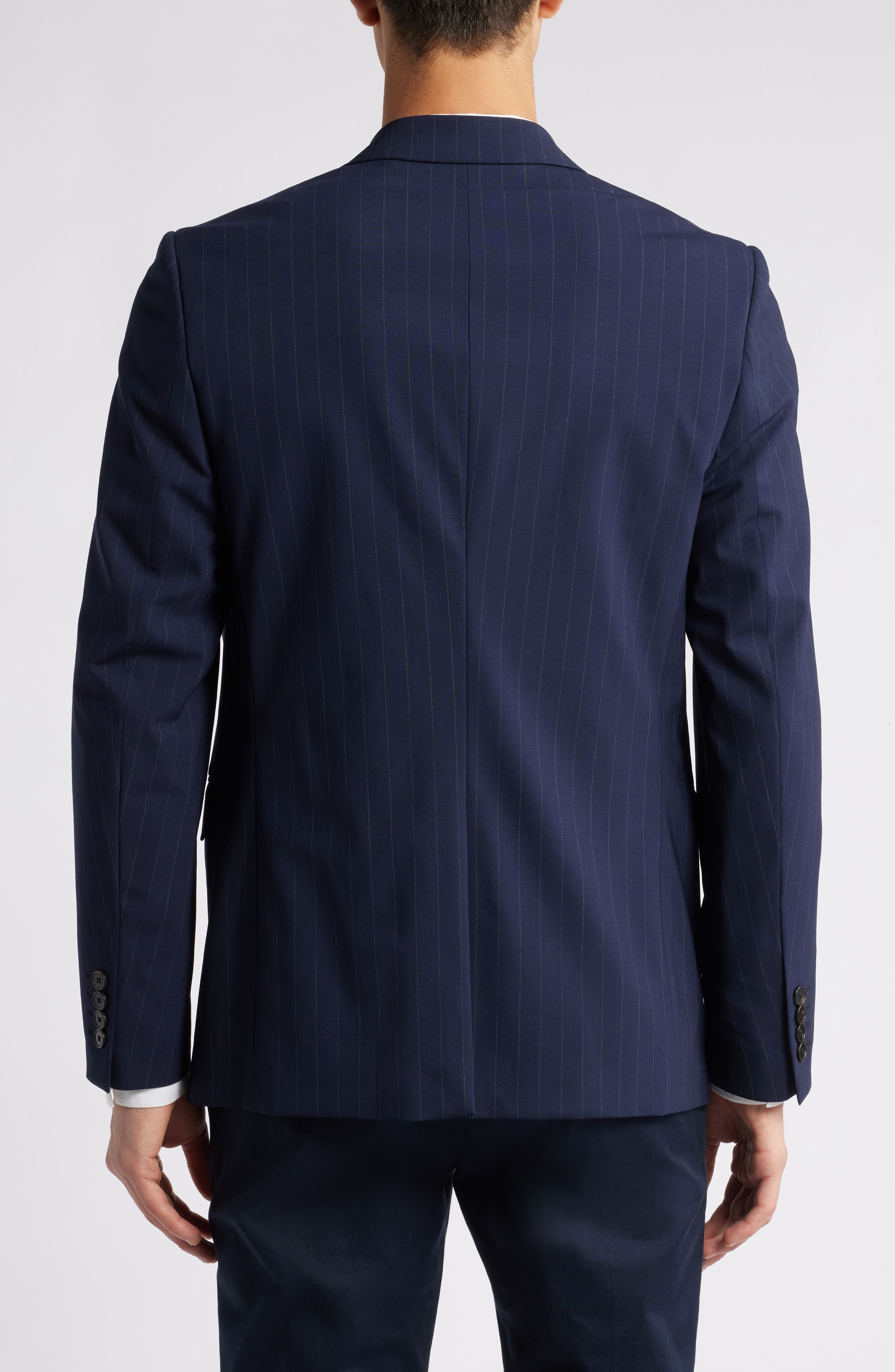 Chambers Pinstripe Wool Blend Blazer - image 2