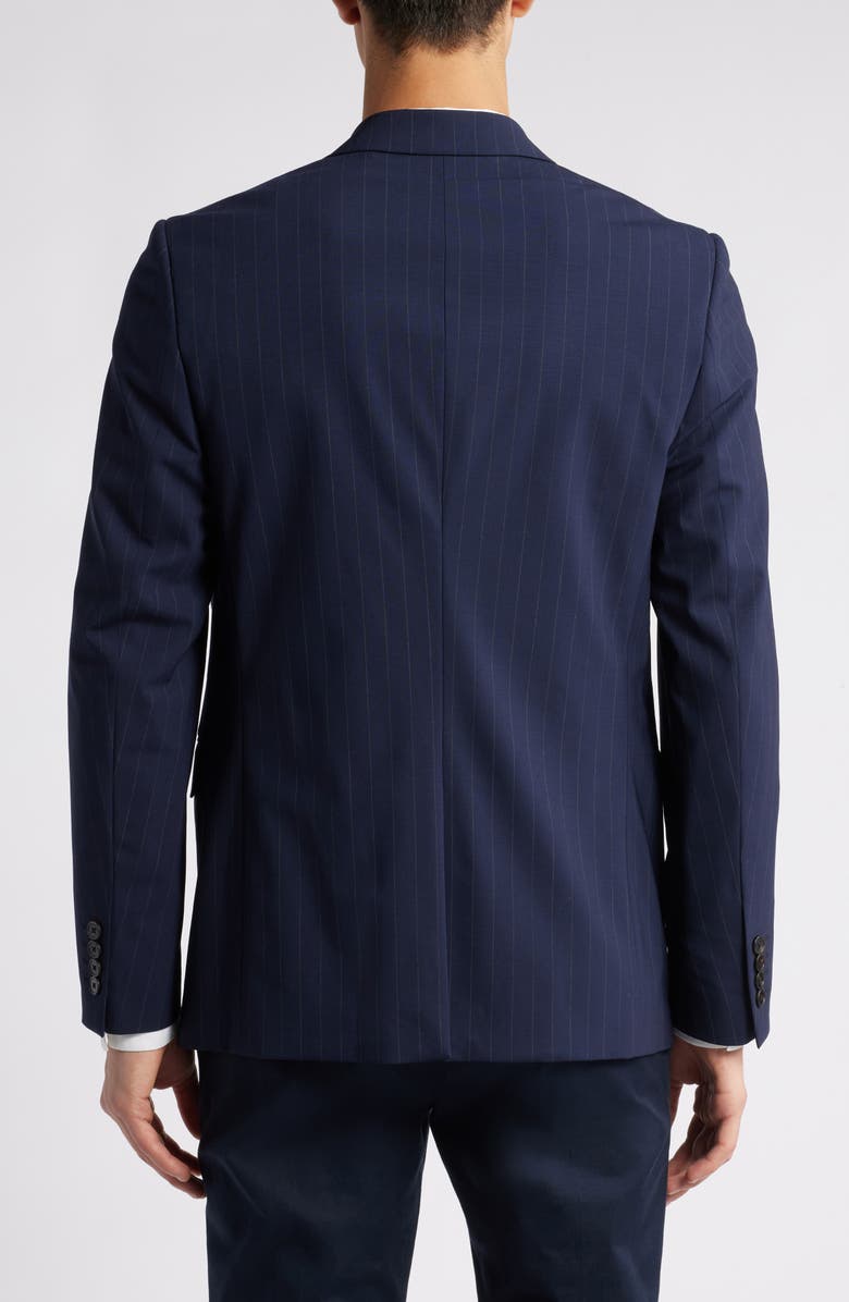 Theory Chambers Pinstripe Wool Blend Blazer, Alternate, color, Navy - G0f