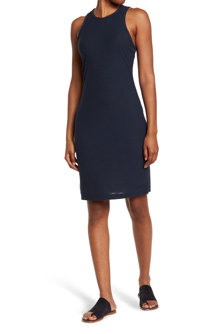 Scoop Back Tank Dress, Main, color, DEEP