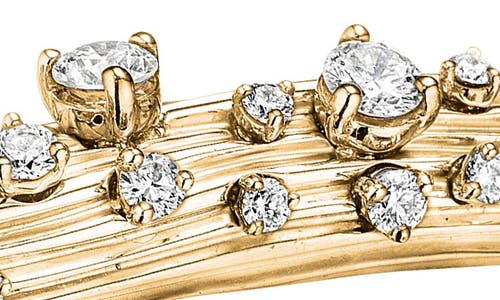 Hueb Bahia Diamond Bangle In Yellow Gold/diamond