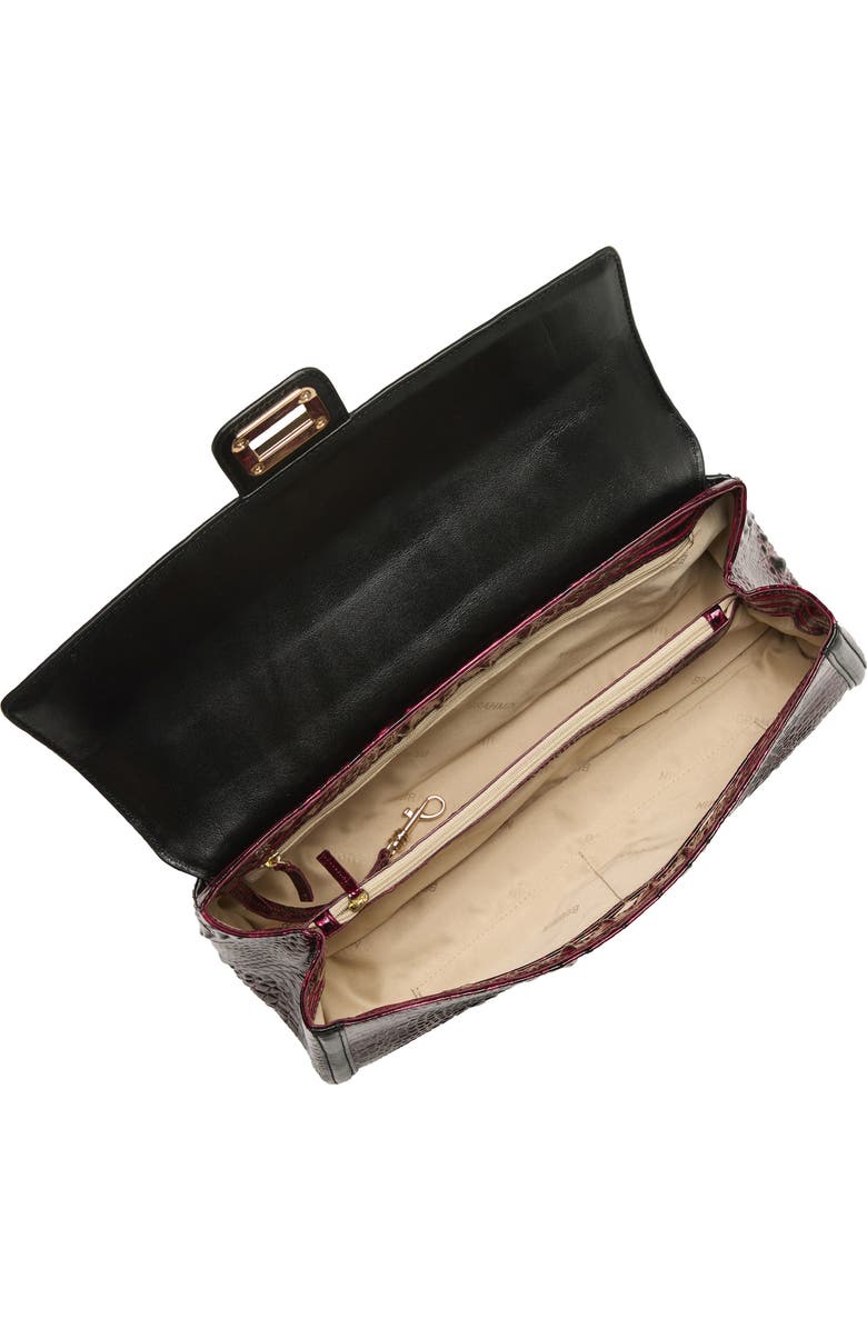 Brahmin Dayan Croc Embossed Leather Top Handle Bag, Alternate, color,