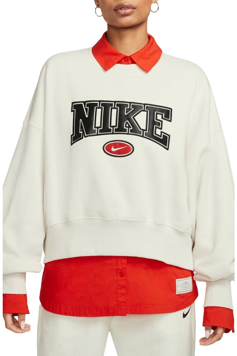 Phoenix Fleece City Oversized Cotton Blend Sweatshirt, Main, color, PHANTOM