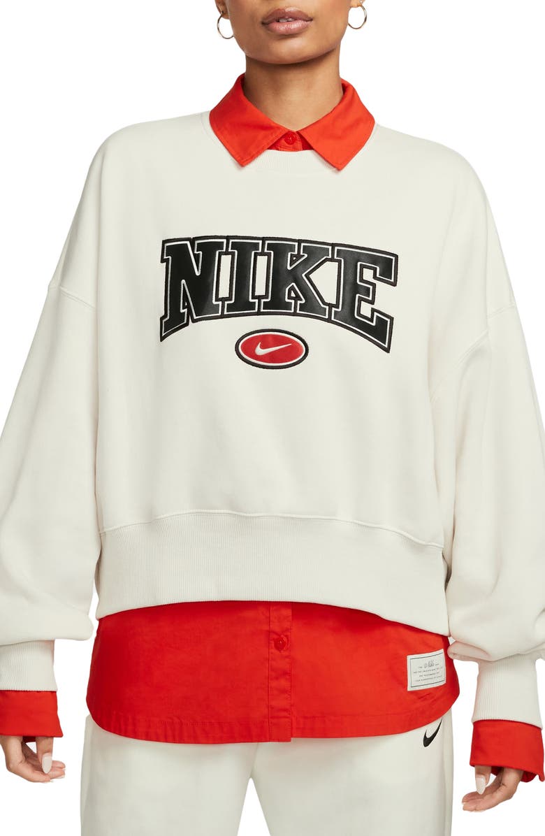 Nike Phoenix Fleece City Oversized Cotton Blend Sweatshirt, Main, color, 