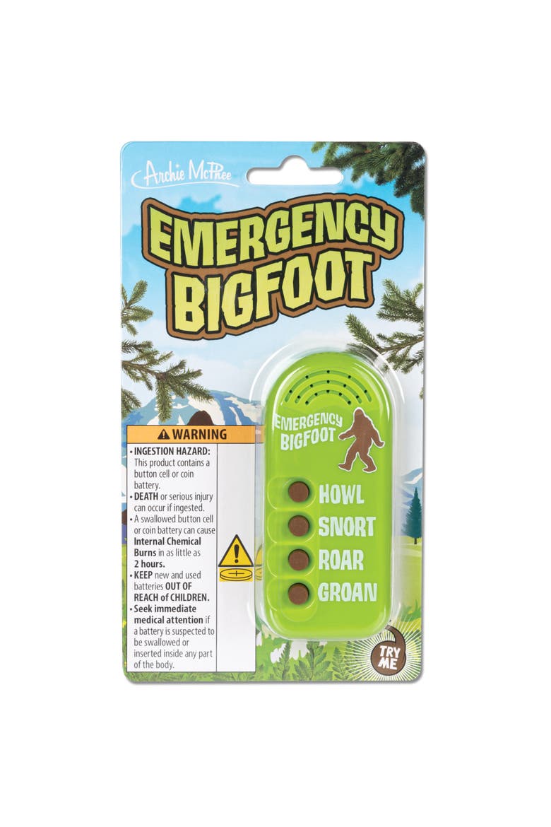 Emergency Bigfoot Prank Toy, Main, color, Multicolored
