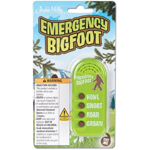Emergency Bigfoot Prank Toy