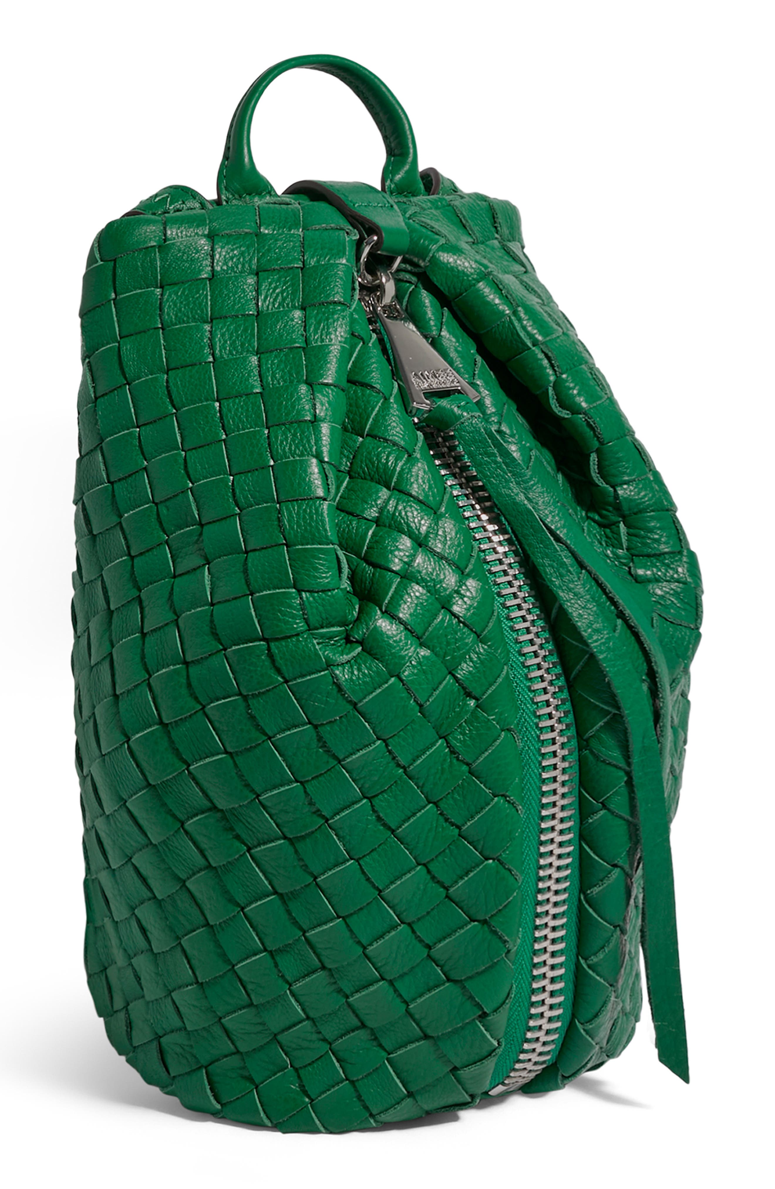 AIMEE Tamitha Woven Mini Backpack, Alternate, color, Kelly Green Woven