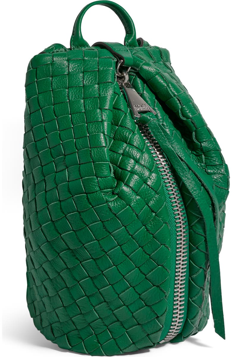 AIMEE Tamitha Woven Mini Backpack, Alternate, color, Kelly Green Woven