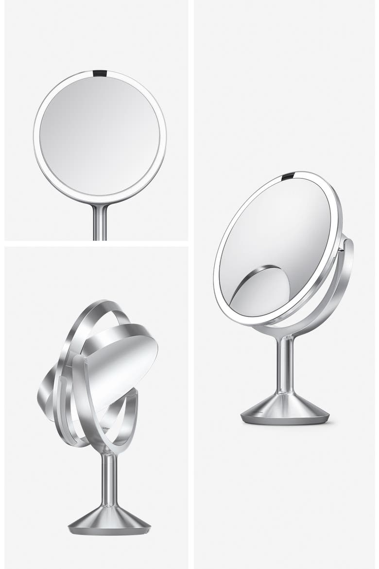 Trio Max Sensor Mirror, Alternate, color, BRUSHED STAINLESS STEEL