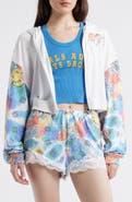 BOYS LIE Tie-Danna Full Zip Hacci Fleece Hoodie