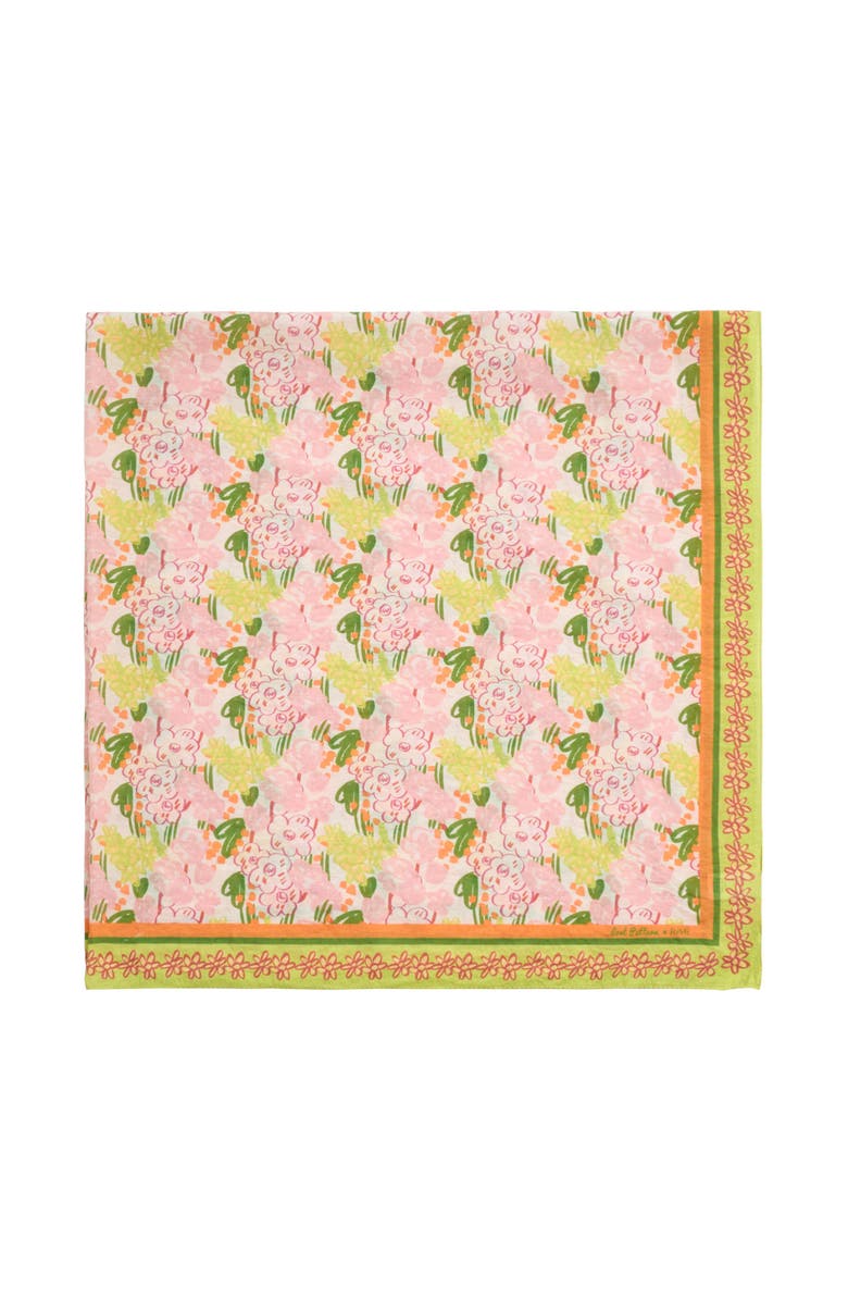 Lost Pattern "Le Jardin" Beach Sarong Wrap, Main, color, Pastel Blush