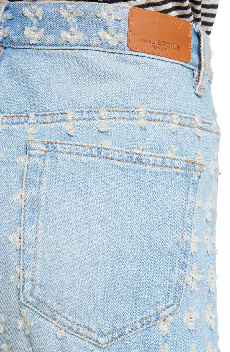 Isabel Marant Étoile Cory Cuffed Jeans, Alternate, color, 