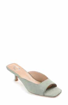 Journee Collection Larna Kitten Heel Mule - Wide Width