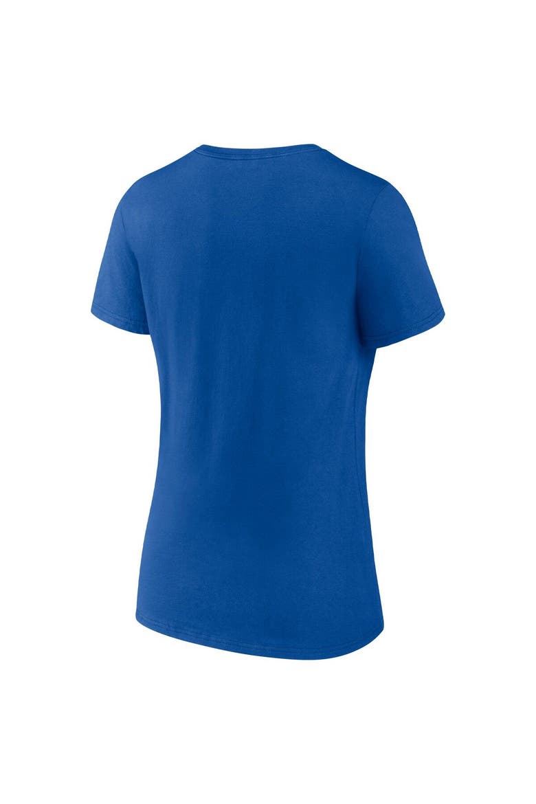 Women's Fanatics Branded Royal New York Giants Slogan V-Neck T-Shirt, Alternate, color, Royal