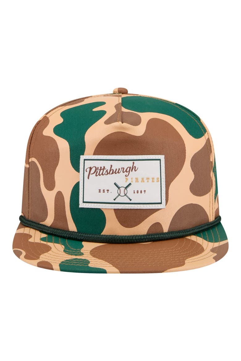 Men's New Era  Camo Pittsburgh Pirates Duck 19TWENTY Adjustable Hat, Alternate, color, Camo