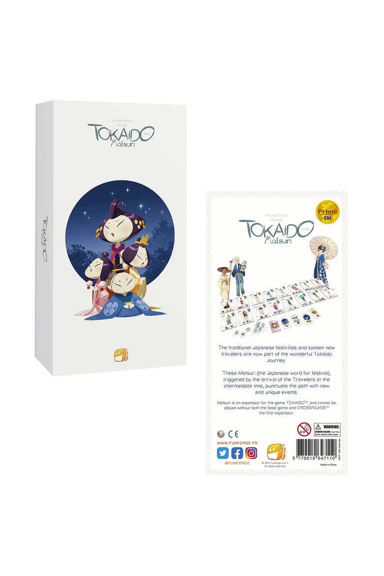 Tokaido Matsuri 5Th Edition Expansion Funforge, Strategy & Travel Board Game, Alternate, color, Multicolored