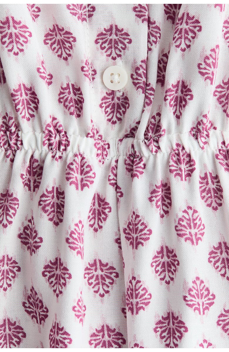 H&M Printed Viscose Jumpsuit, Alternate, color, White/Patterned