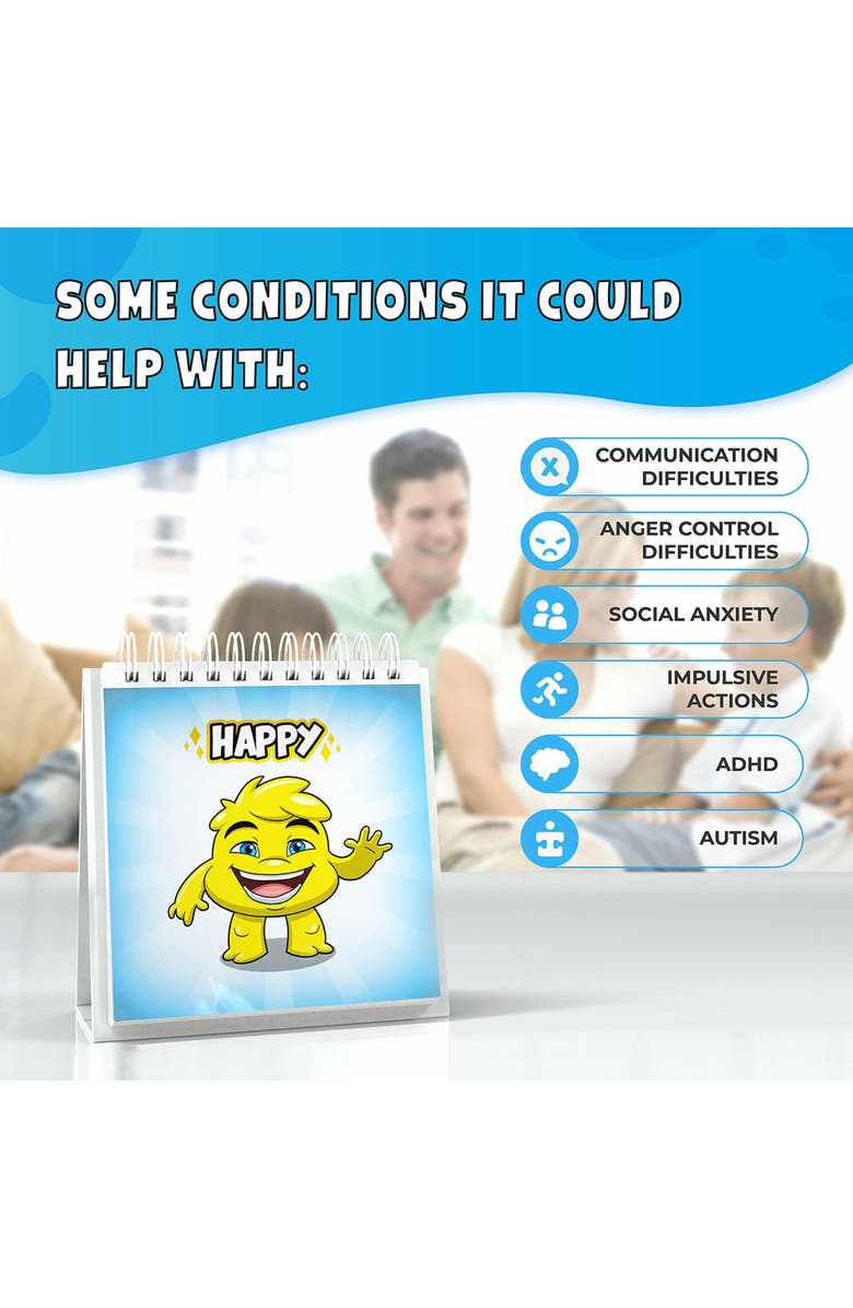 Lupash Games Monsters Emotions Flipbook for Kids Age 3+, Alternate, color, 