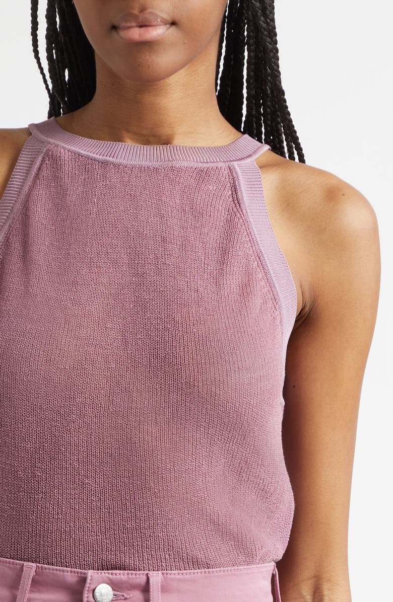 Veronica Beard Solomon Knit Linen Blend Tank, Alternate, color, Orchid Haze