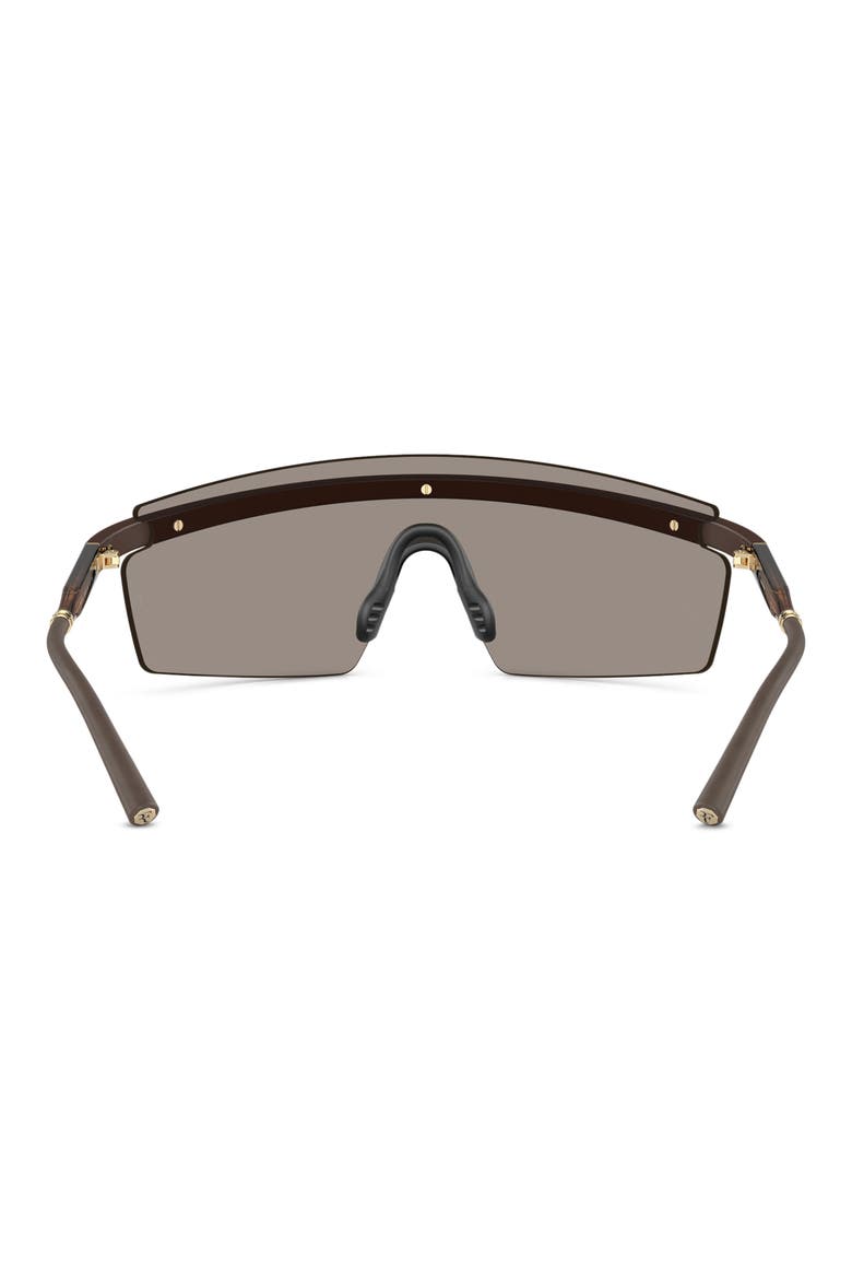 x Roger Federer R-4 138mm Rimless Shield Sunglasses, Alternate, color, UMBER/ DESERT FLASH