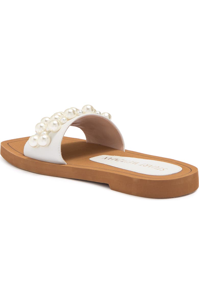 Stuart Weitzman Goldie Imitation Pearl Slide, Alternate, color,