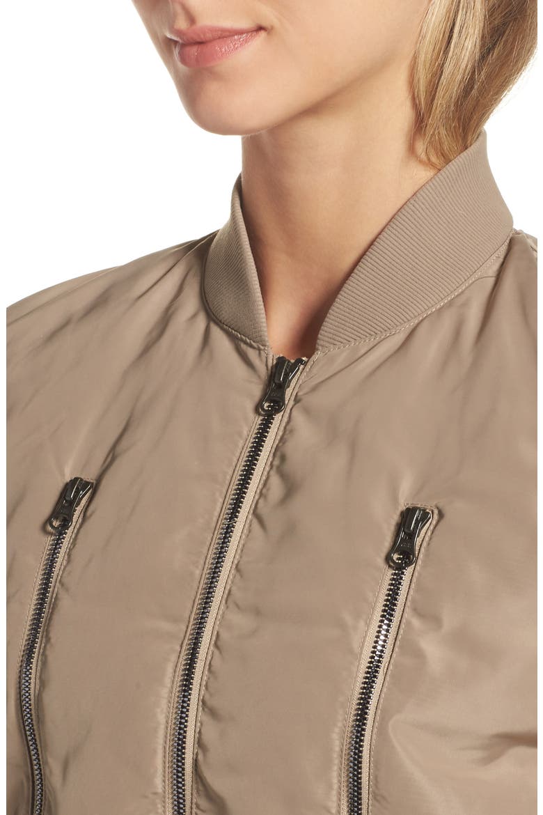 Off Duty Bomber Jacket, Alternate, color, GRAVEL