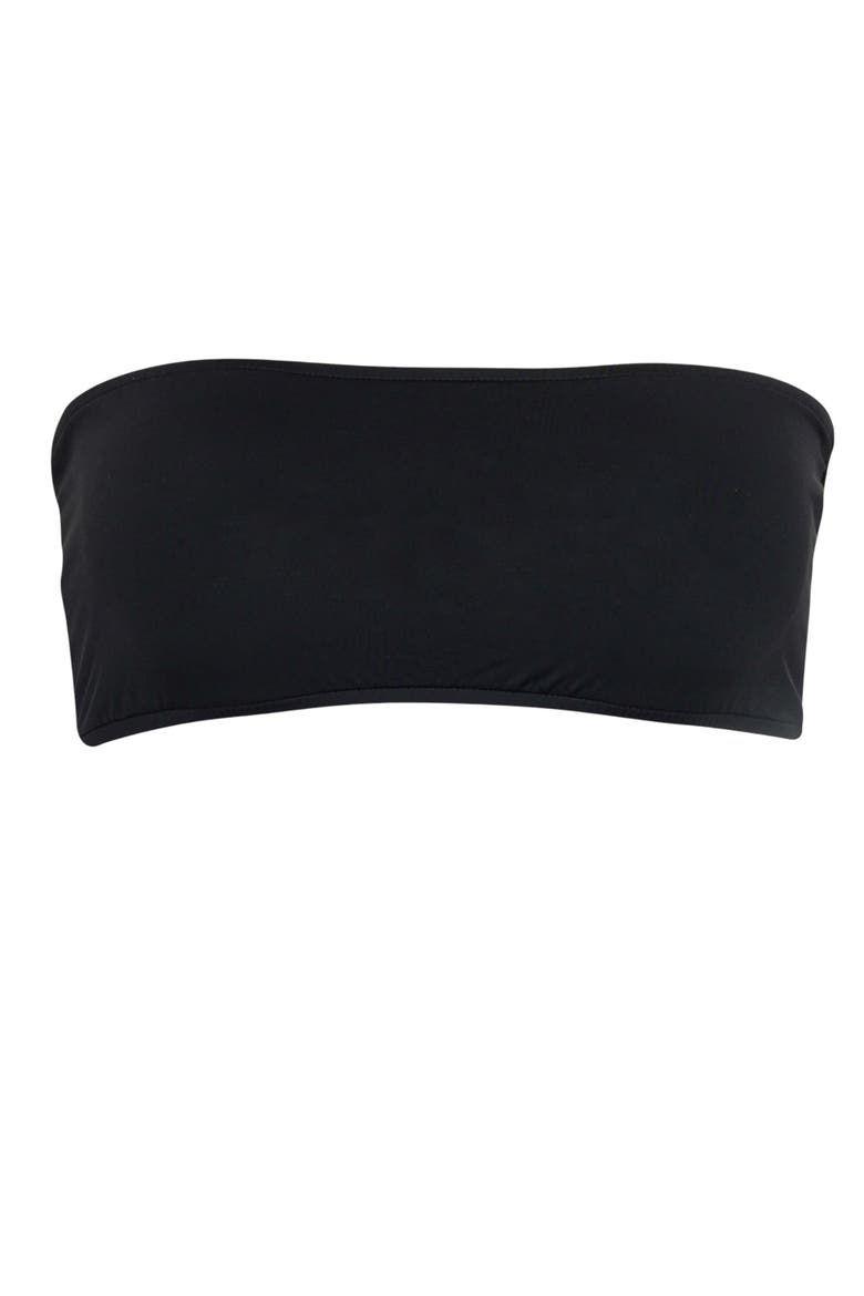 Giovanna Bandeau Bikini Top, Alternate, color, Black