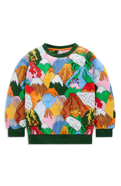 Kids' Volcano Print Cotton Sweatshirt (Toddler, Little Kid & Big Kid)