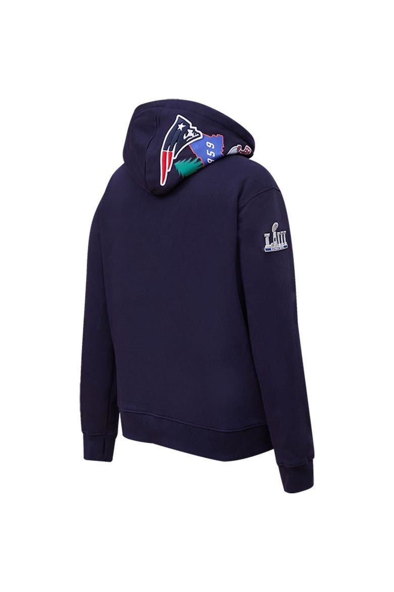 Women's Pro Standard Navy New England Patriots Local Patch Pullover Hoodie, Alternate, color, Navy
