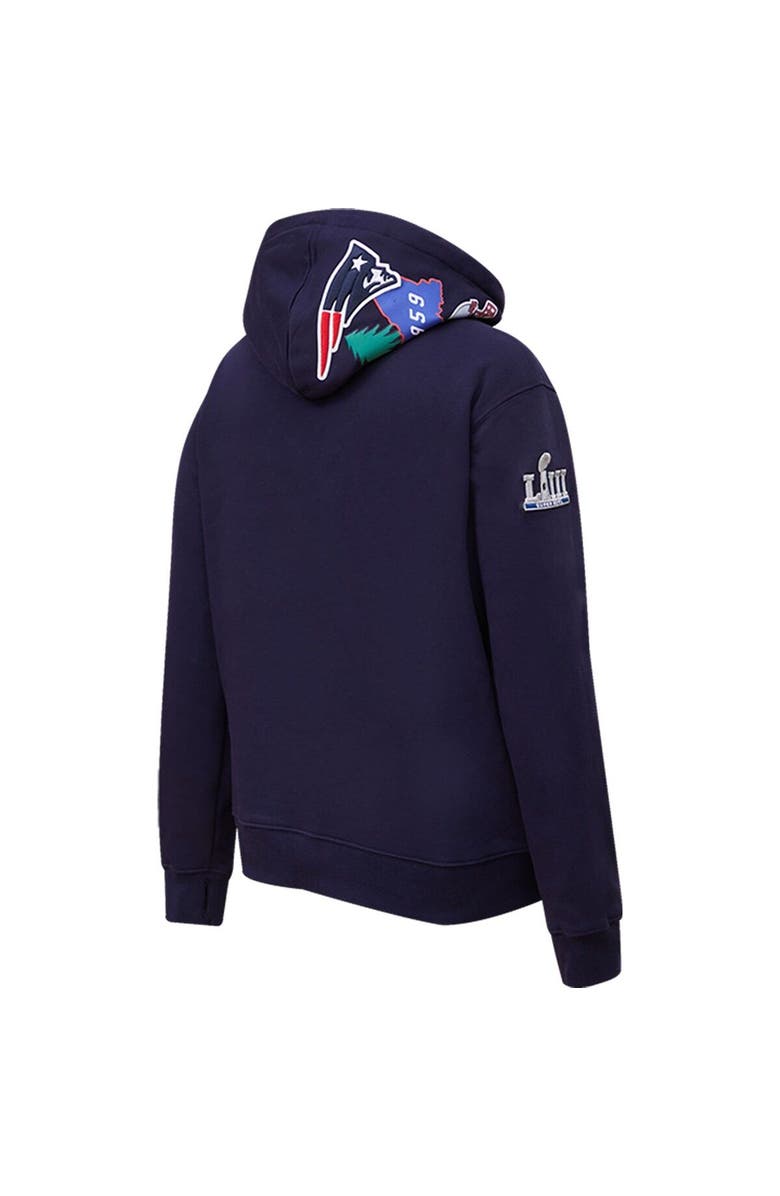 PRO STANDARD Women's Pro Standard Navy New England Patriots Local Patch Pullover Hoodie, Alternate, color,