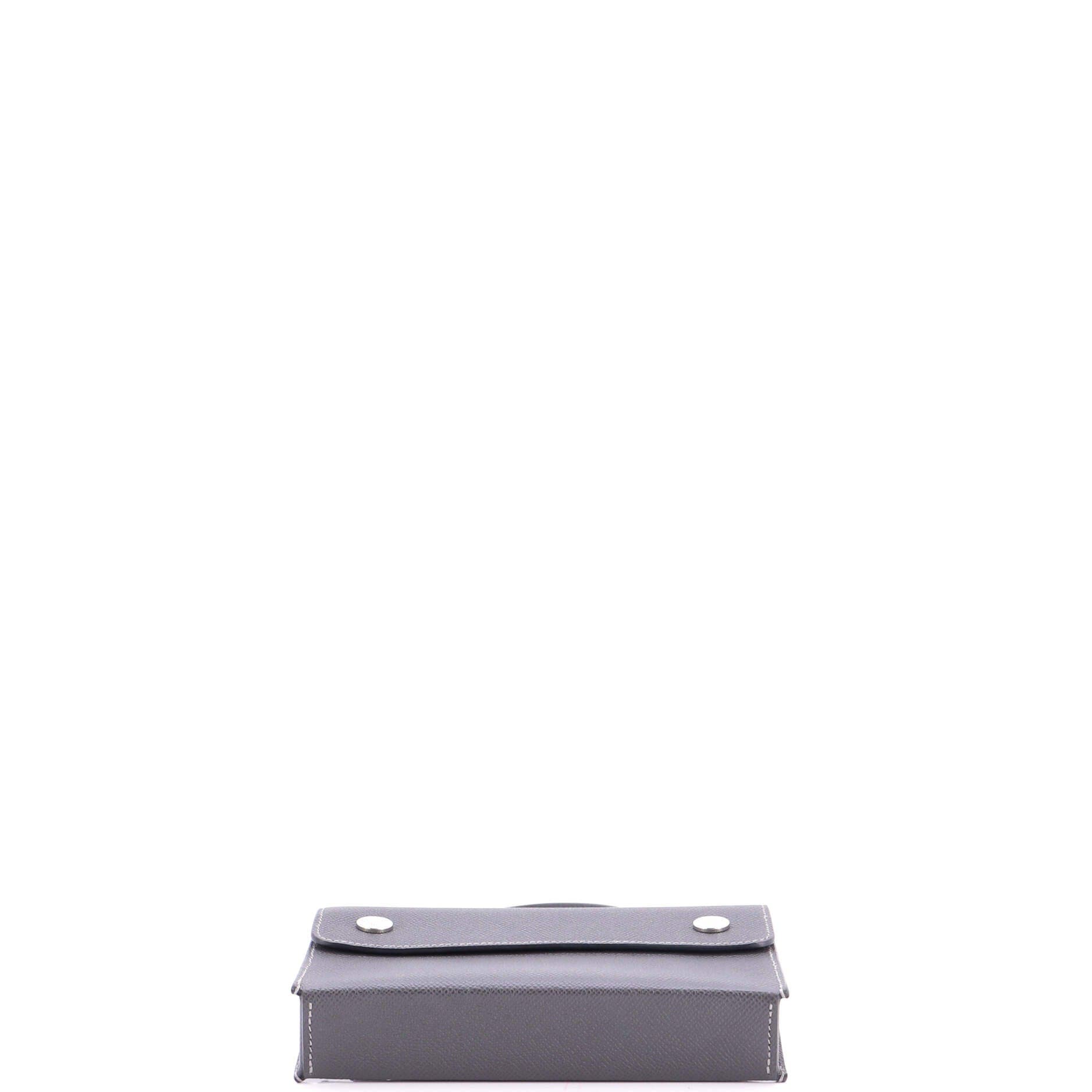 Hermesnap Wallet Bag Epsom, Alternate, color, Ardoise