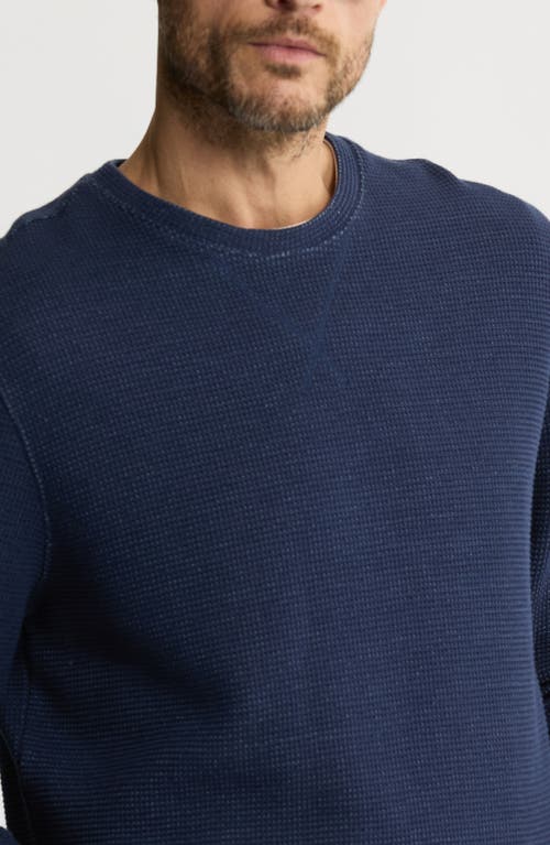 Jachs Textured Knit Crewneck Sweatshirt In Blue