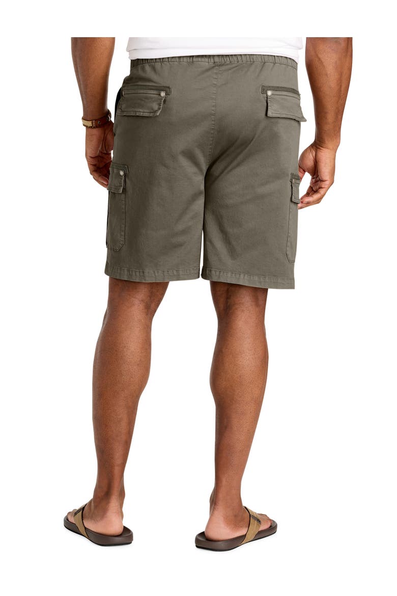 Big & Tall Athletic Fit Drawstring Cargo Shorts, Alternate, color, FADED MOSS