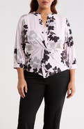 Anne Klein Floral Twist Top