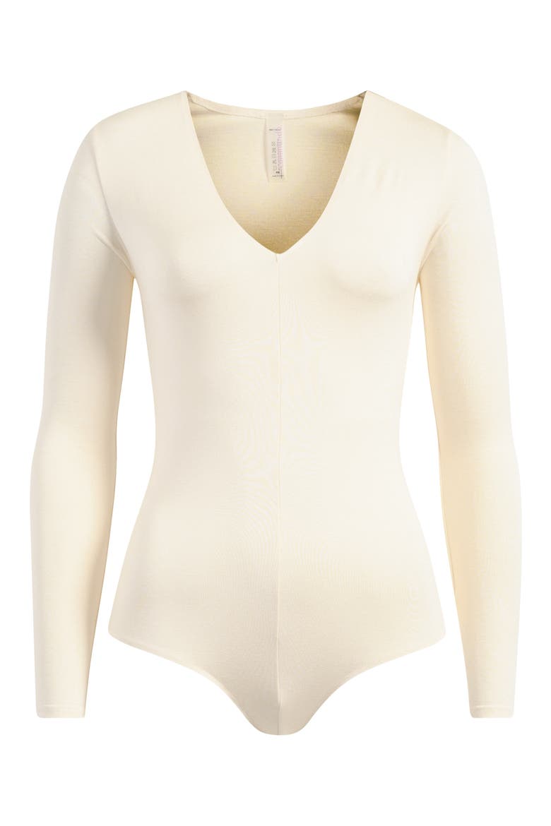 Prima Long Sleeve Bodysuit, Alternate, color, IVORY