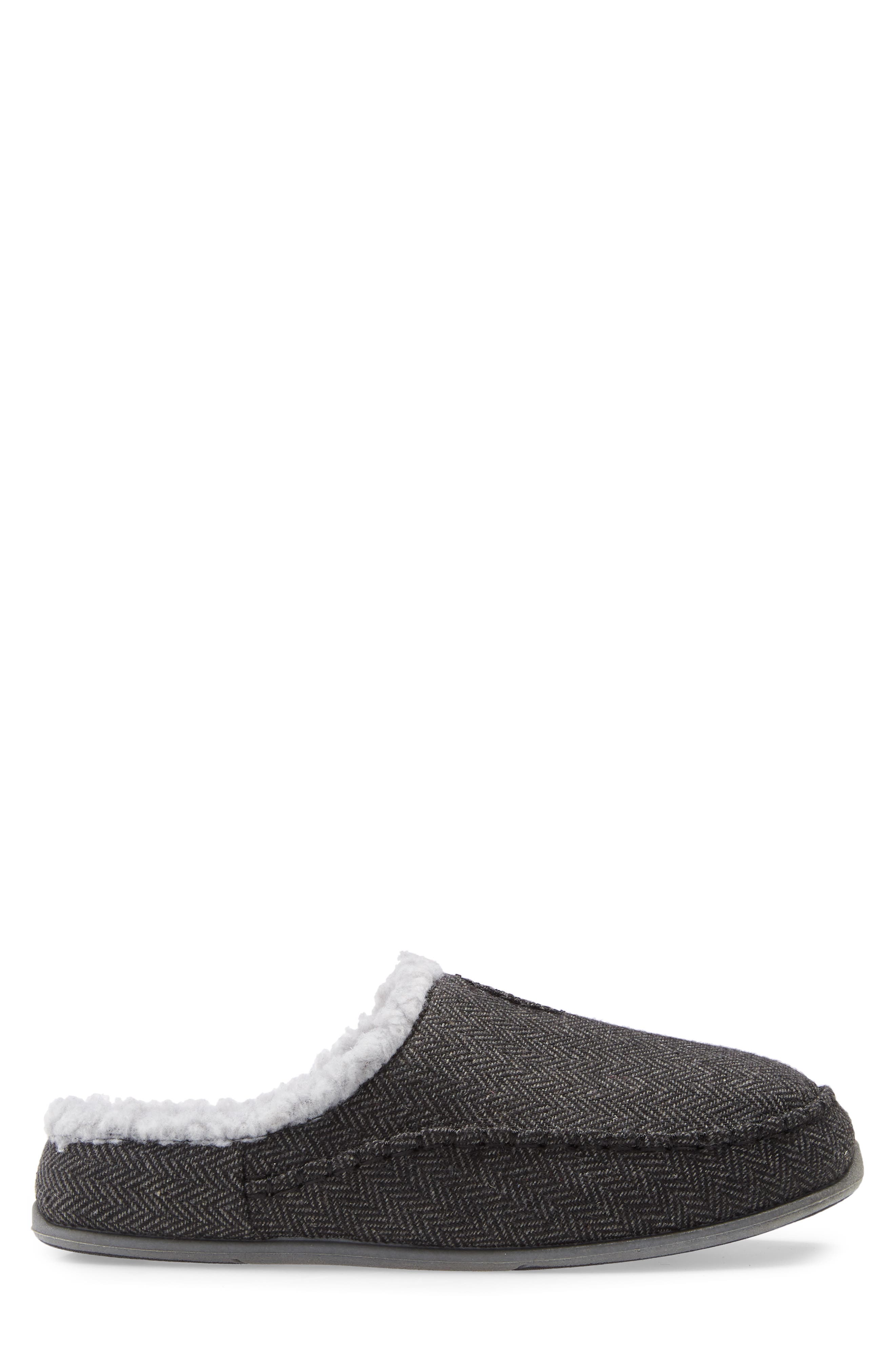 Nordic Plus Memory Foam Slipper (Nordstrom Exclusive), Alternate, color, BLACK TWEED