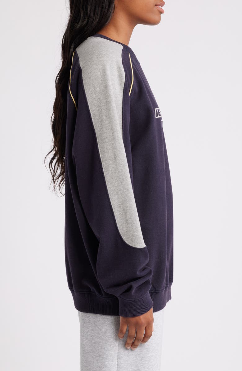 Iets Frans Colorblock Cotton Graphic Sweatshirt, Alternate, color,