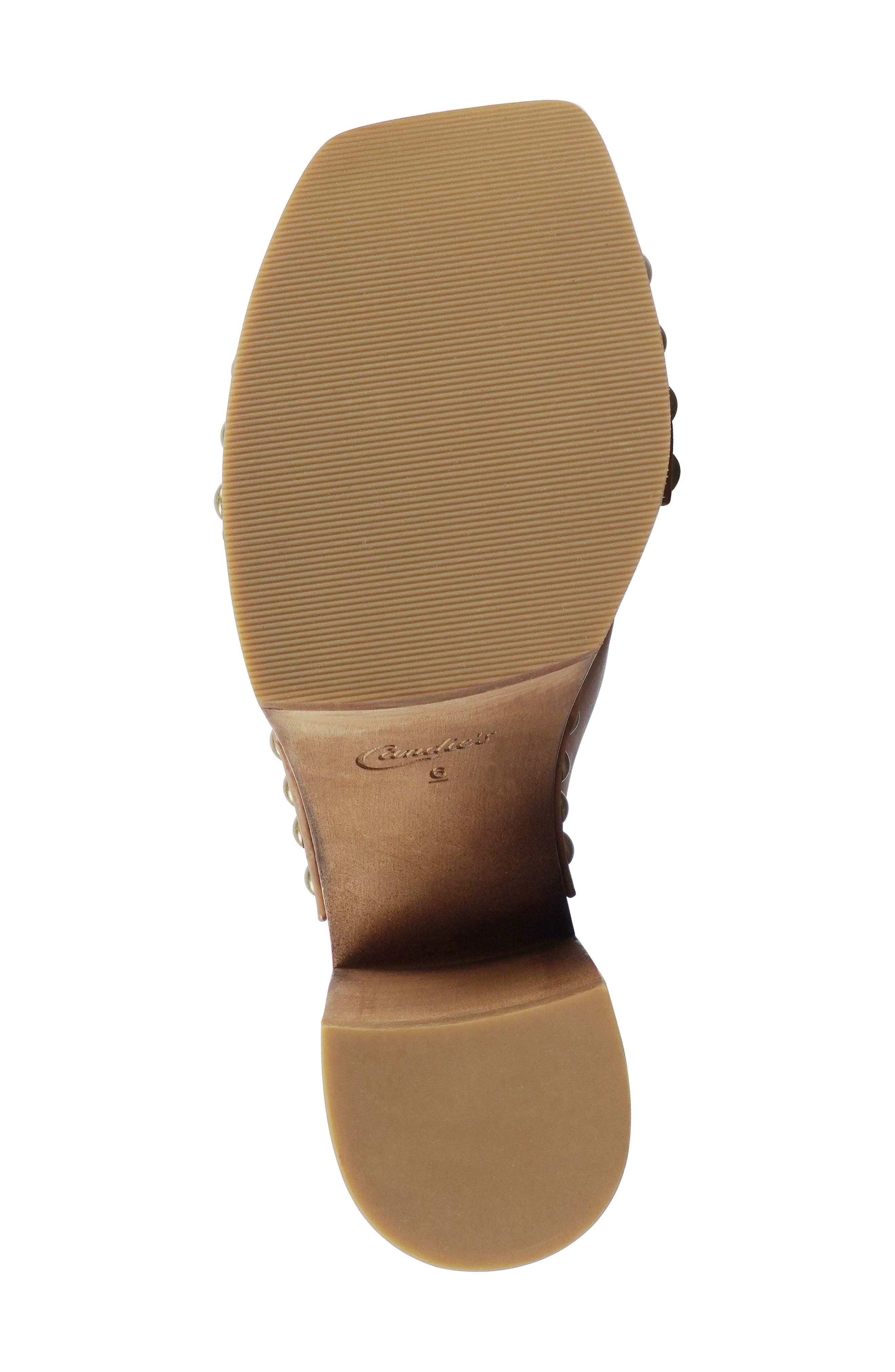Maggy Platform Slide Sandal, Alternate, color, TAN LEATHER