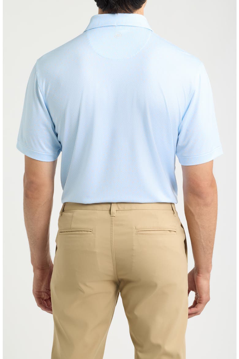Bartlett Microprint Summer Comfort Performance Jersey Polo, Alternate, color, BLUE