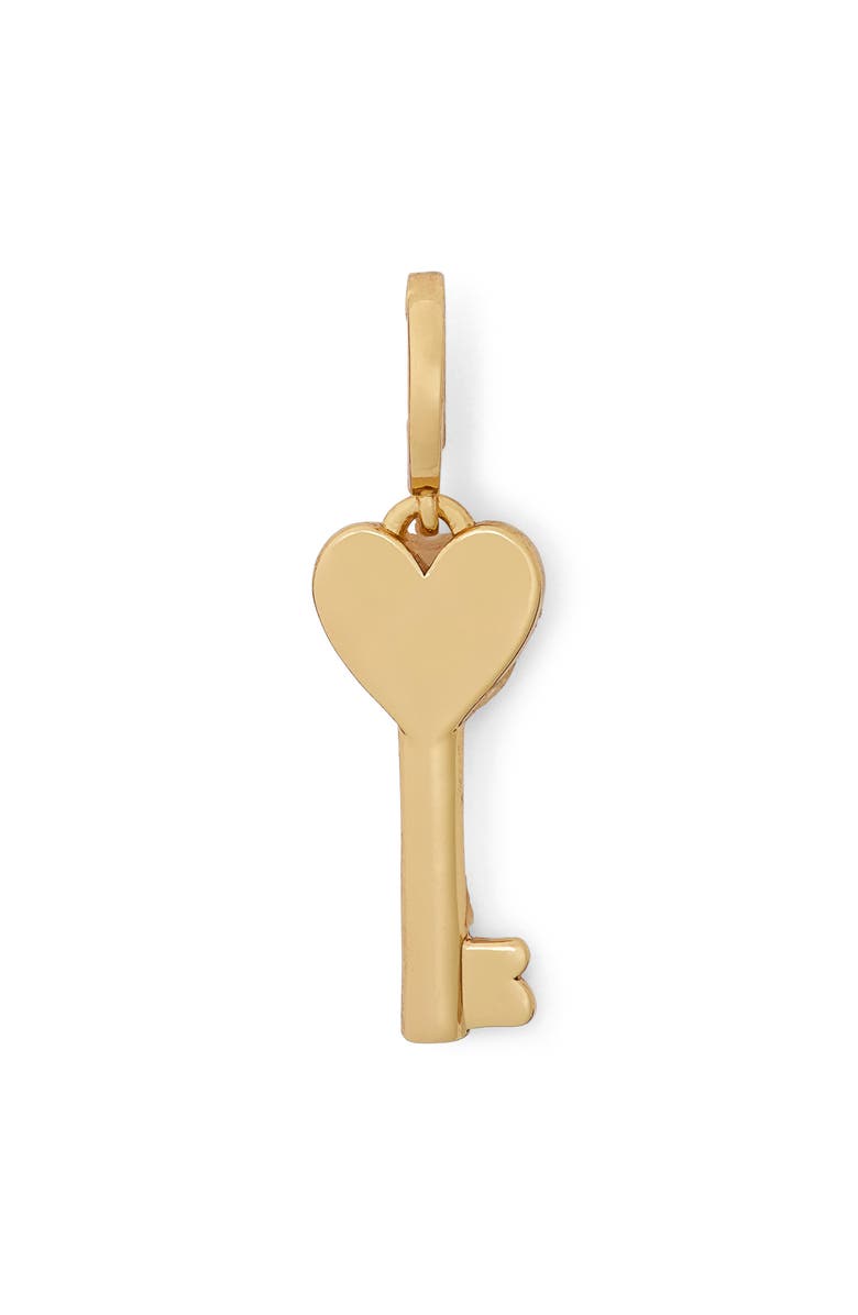 Kate Spade New York key charm, Main, color, Gold