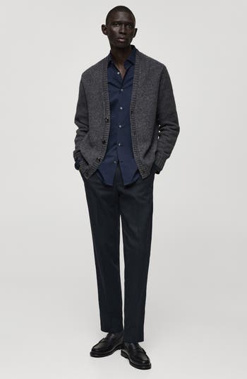 Regular Fit Flat Front Twill Chinos