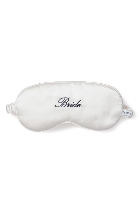 Bride Embroidered Silk Sleep Mask