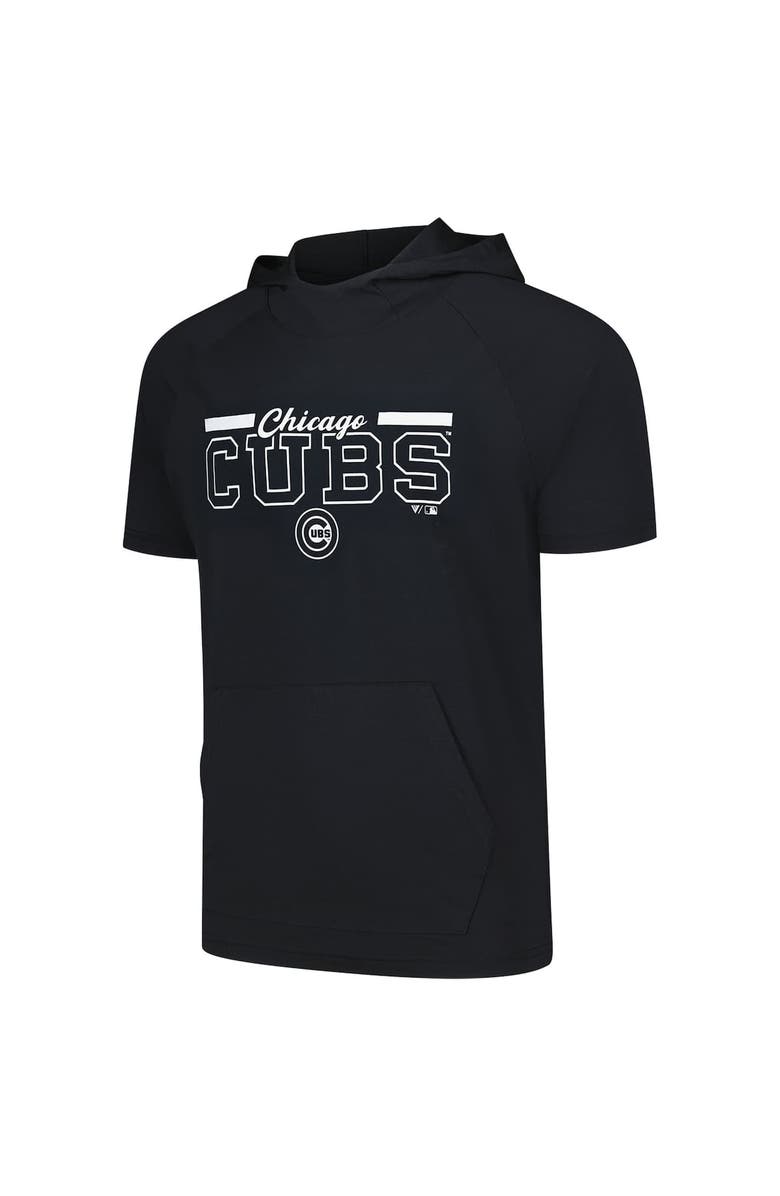 LEVELWEAR Men's Levelwear Black Chicago Cubs Phase Vanguard Hoodie T-Shirt, Alternate, color, Black
