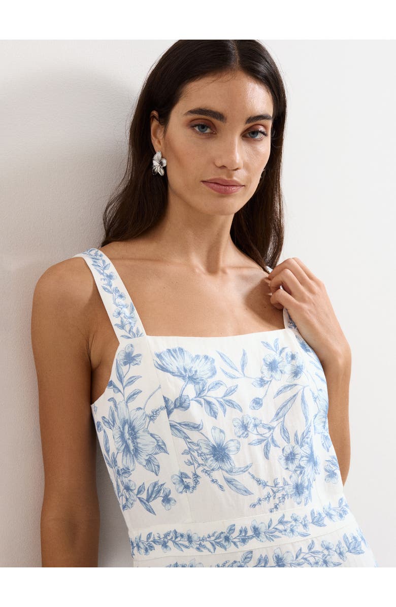 Phase Eight Torin Floral Dress, Alternate, color, Pale Blue