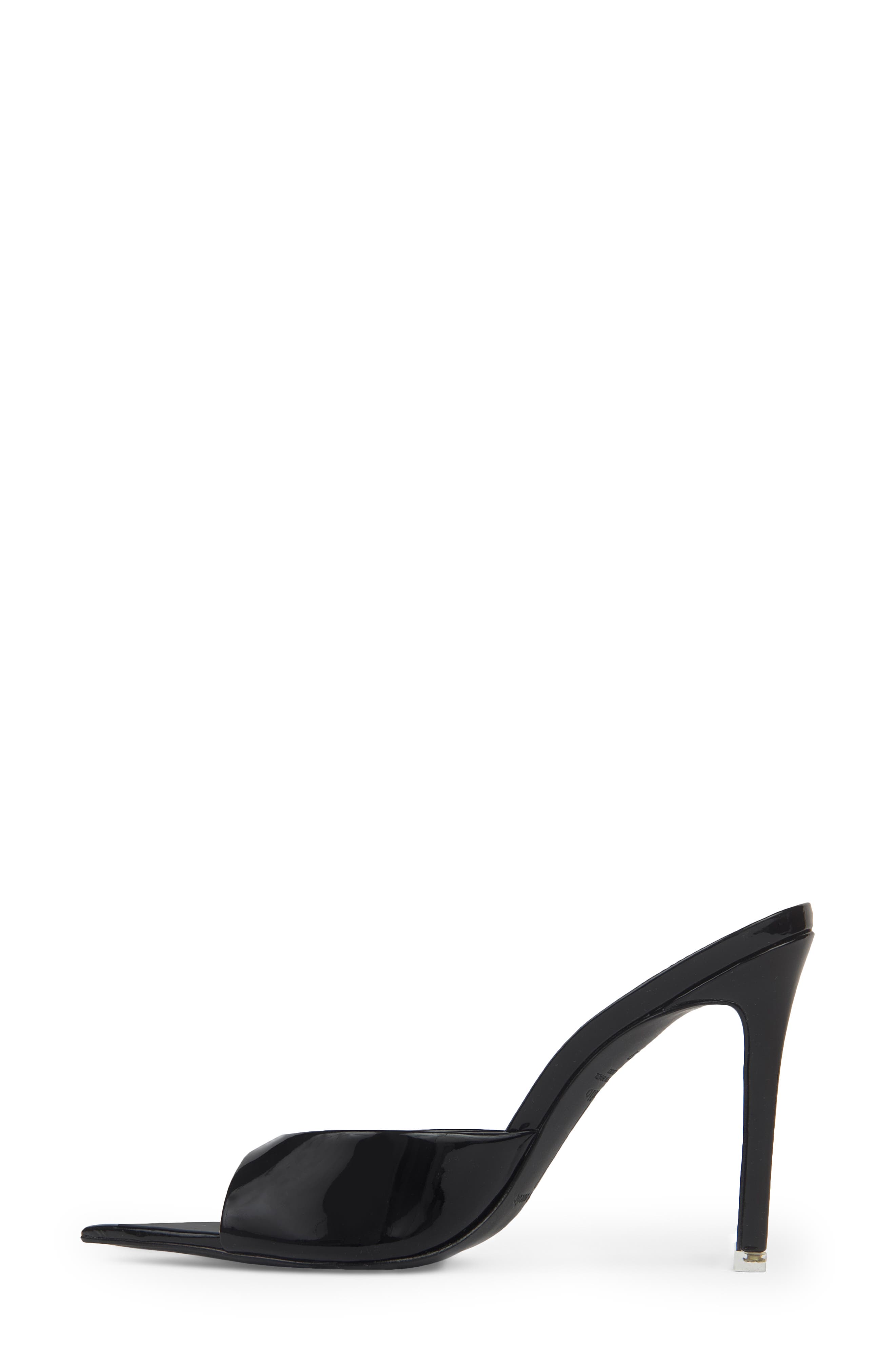 BLACK SUEDE STUDIO Brea Pointed Toe Sandal, Alternate, color, Black Patent