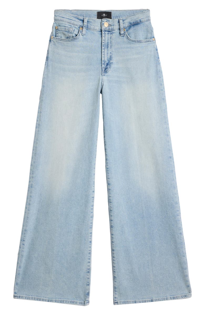 7 For All Mankind Lotta Tailorless Wide Leg Jeans, Alternate, color, Frozen