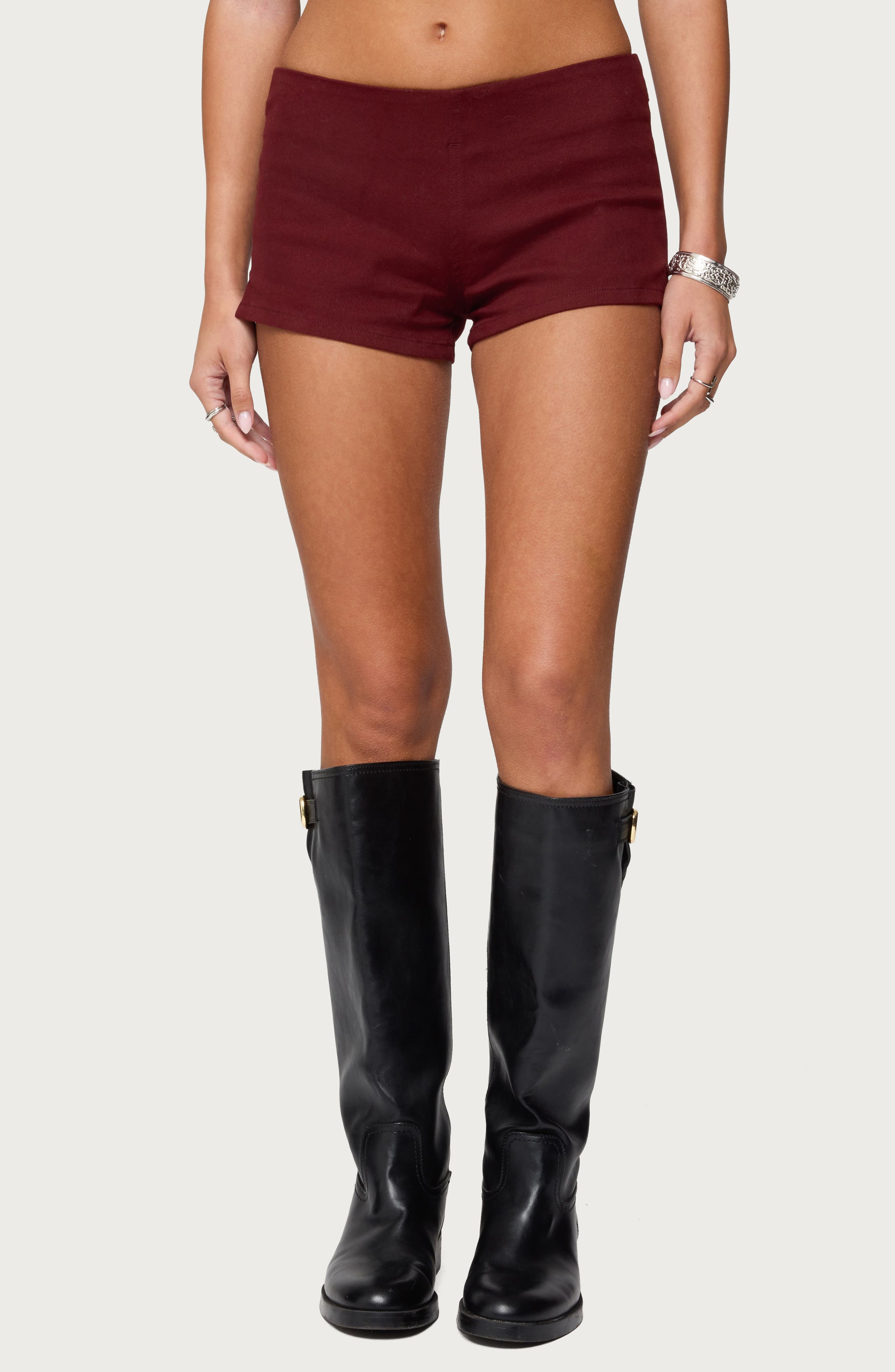 Dinah Low Rise Denim Micro Shorts
