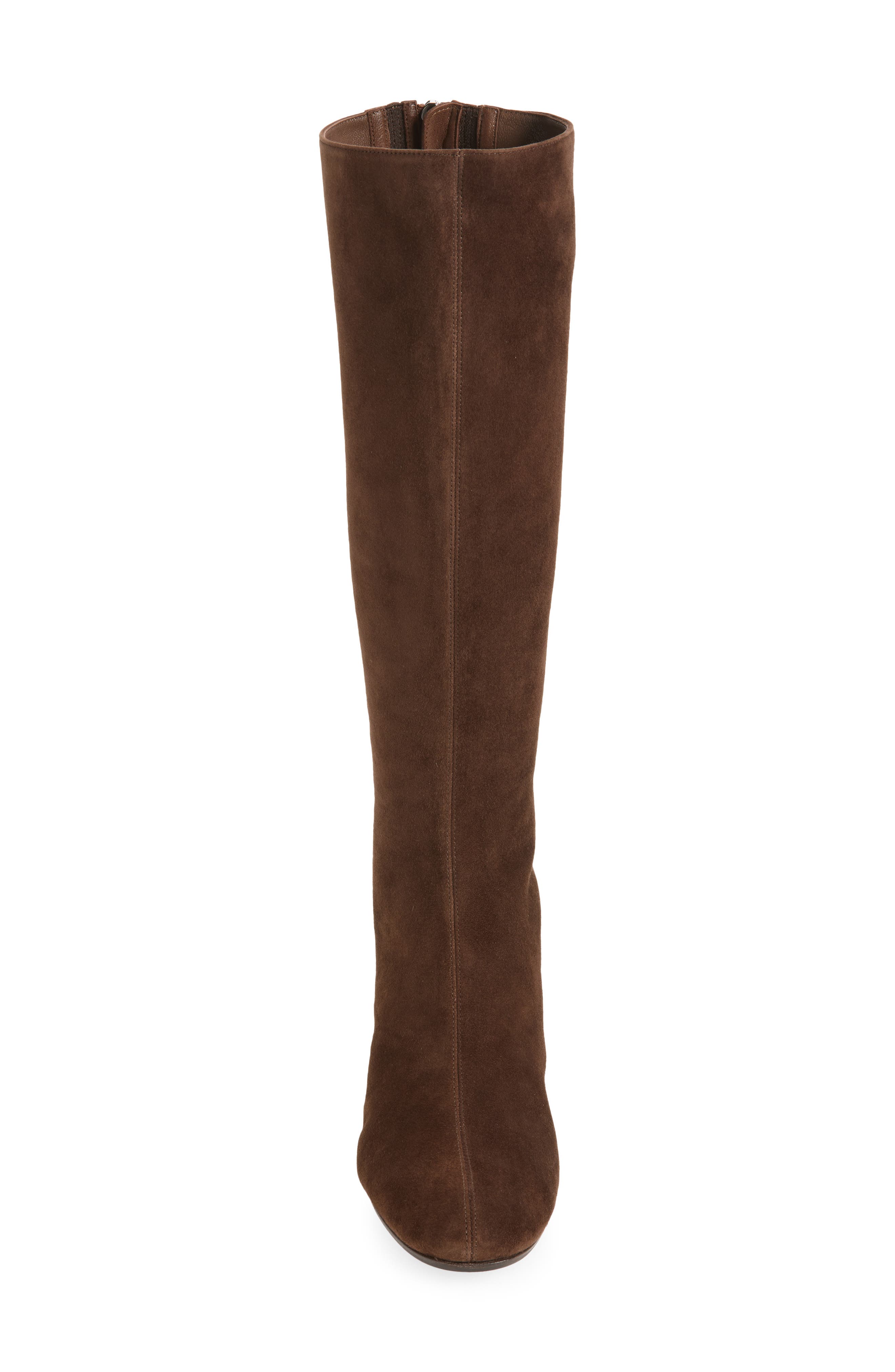 Saint Honore Suede Knee High Boot, Alternate, color, ESPRESSO