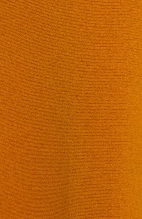 Jil Sander Reversible Double Face Virgin Wool Blend Midi Skirt In Orange