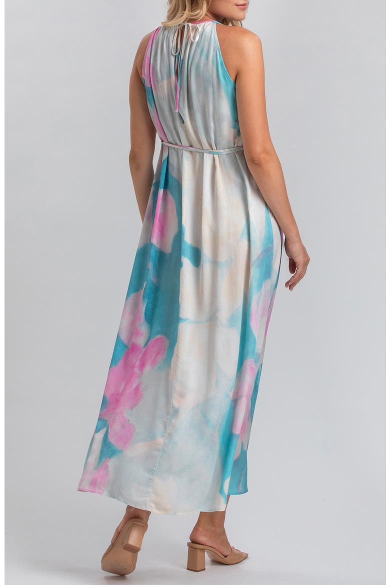 Francesca Floral Maternity Maxi Dress, Alternate, color, BLUE